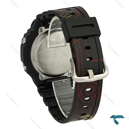 ساعت جیشاک GA2100 مردانه مشکی صفحه نارنجی GShock-8386-G