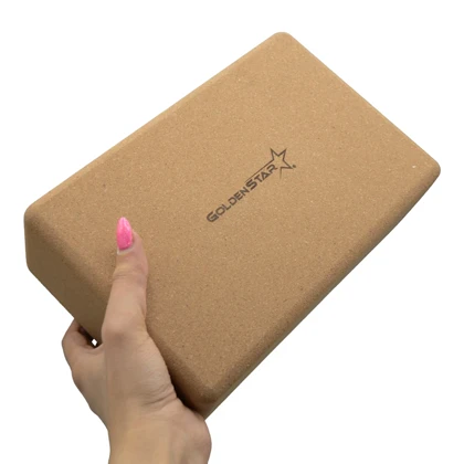 آجر یوگا چوب پنبه گلدن استار مدل 404K1336 بسته یک عددی