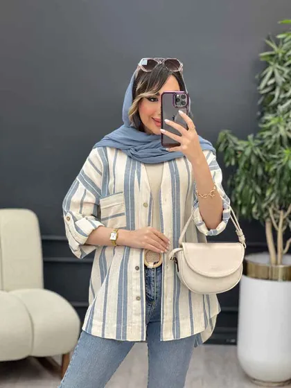مانتو راه راه نیوشا