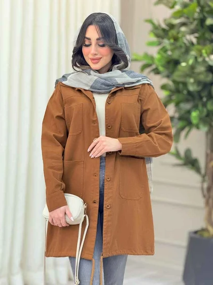 مانتو پایین بند چهار جیب