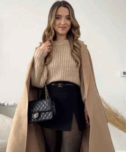 دامن مینی چاک‌دار✨