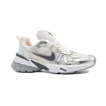 کفش و کتانی زنانه و دخترانه مدل نایک کوشلون NIKE V2K رنگ سفید طوسی