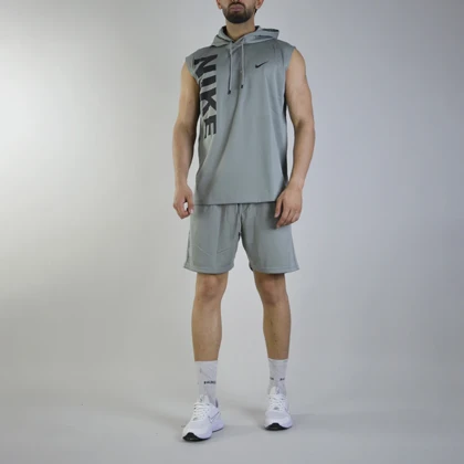 ست رکابی و شلوارک اسپرت نایک مدل HS-Dri Fit-A09 طوسی روشن