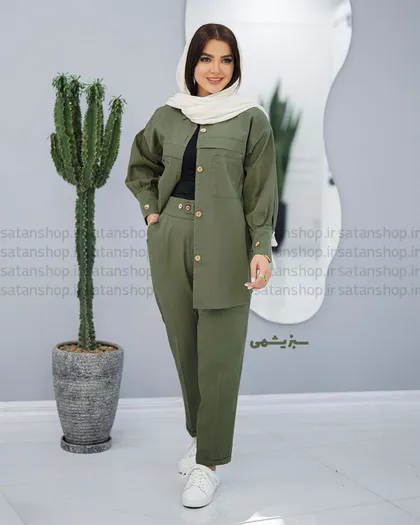 مانتو و شلوار راحیل کد: 1138