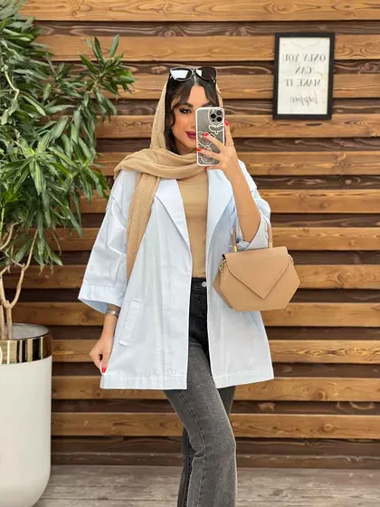 مانتو لینن پانچ پایین گت