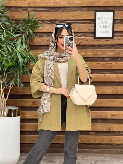 مانتو لینن پانچ پایین گت
