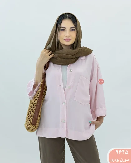 شومیز کتان سیلک 9645