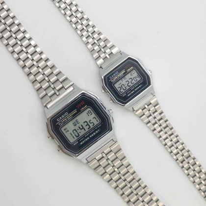 ساعت مچی ست زنانه و مردانه کاسیو دیجیتالی نوستالژی Casio A159