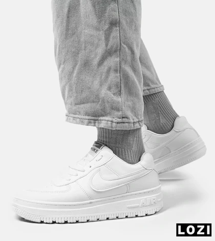 کفش کتانی بزرگ پا سفید نایک NIKE AIR FORCE مدل 4095
