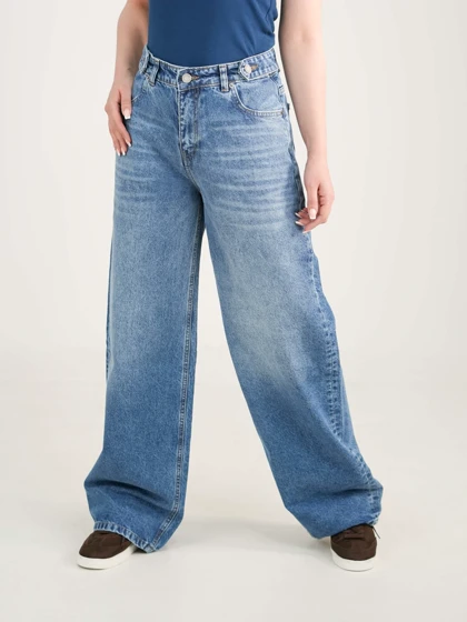 شلوار جین loose wide fit