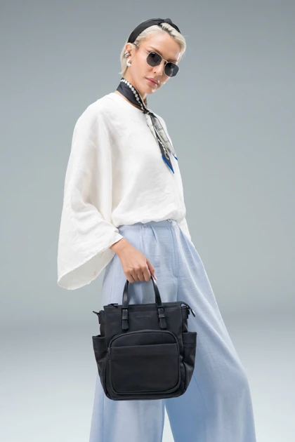 کیف دستی زنانه چرم مصنوعی دسته دار دیوید جونز DAVIDJONES