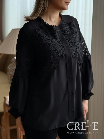 شومیز مجلسی جلو گیپور