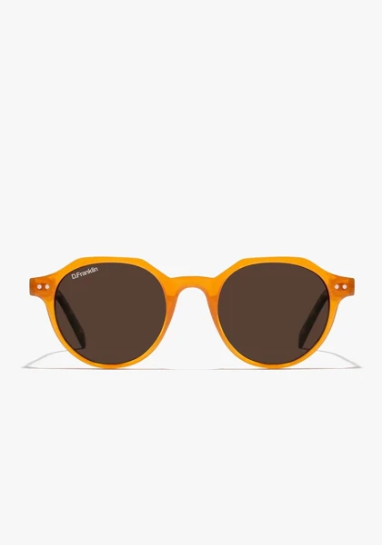 عینک آفتابی دی فرانکلین مدل D.Franklin ULTRA LIGHT S ROUND / AMBER - BROWN