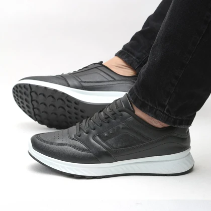 کفش و کتانی مردانه مدل اکو ECCO رنگ مشکی سفید کد 6580