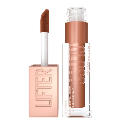 رژ لب براق مایع میبلین مدل Lifter Gloss رنگ Bronzed شماره 018 – 5.4 میلی‌لیتر