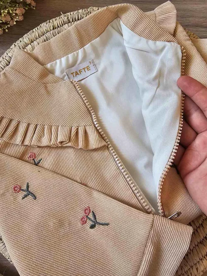 سویشرت شلوار دخترانه طرح گندم