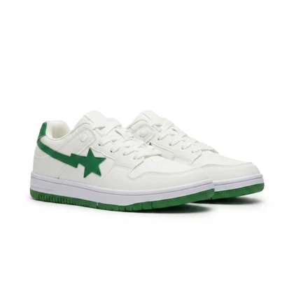کفش کتانی ونس مدل BAPE STA سفید سبز 295696
