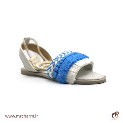 ست صندل و کیف تابستانه بافت زنانه mrc2416-05