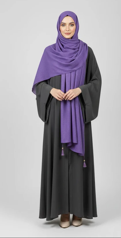 شال نخی طرح خطی