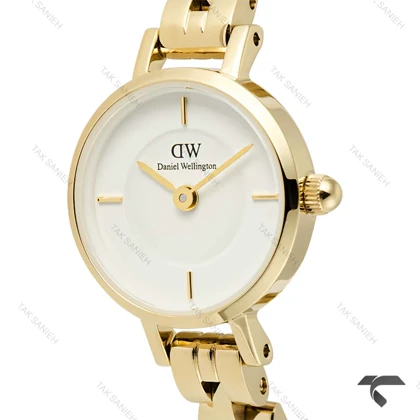 ساعت دنیل ولینگتون زنانه مینی Petite طلایی صفحه سفید DW-10120-L