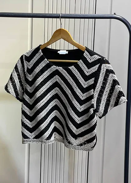 تیشرت قلاببافی جناقی