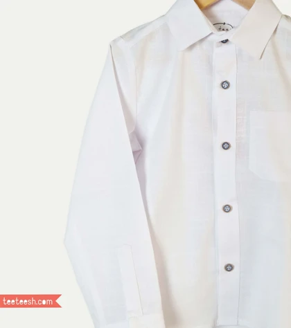 پیراهن لینن اسلپ سفید