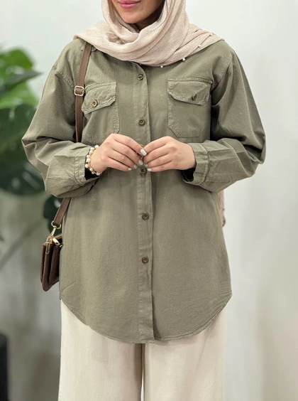 مانتو مداد رنگی پسته (کد 3140)