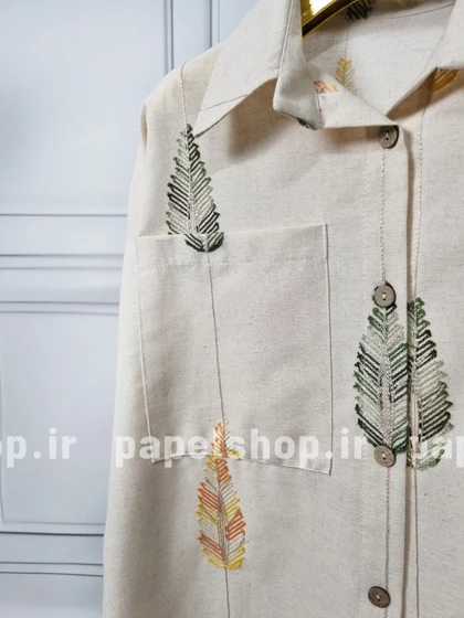 شومیز گلدوزی پاچه کنفی