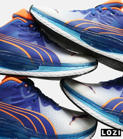 کفش کتانی ورزشی آبی سفید مردانه و زنانه PUMA مدل 4616