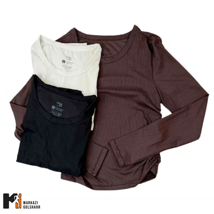 تیشرت آستین بلند مردانه پارچه اسپان 076 کد 2016197