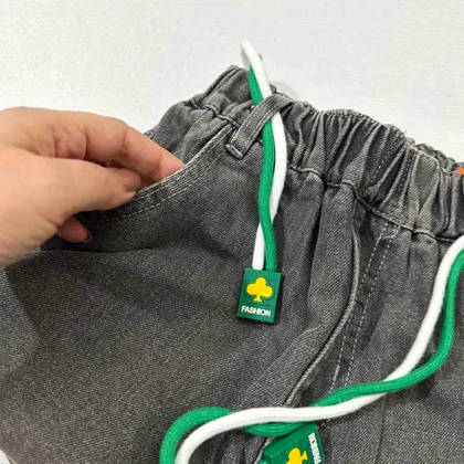 شلوار لی طرح مام زاپ‌دارکمر کش fashion