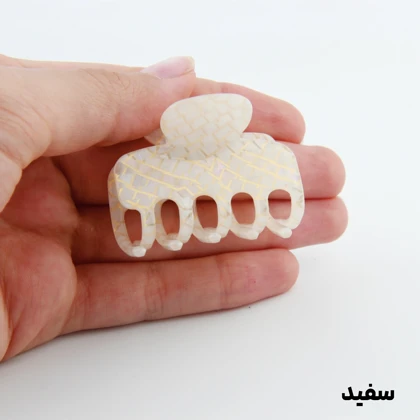 کلیپس دخترانه مدل بند انگشتی طرح خرچنگی خطی