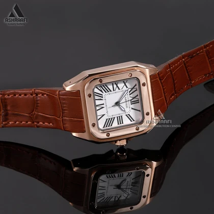 کارتیه سانتوس رزگلد Cartier Santos 100-RW