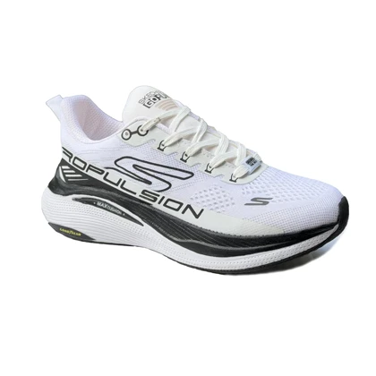 کتانی اسپرت ورزشی مردانه مدل اسکیچرز Skechers رنگ سفید مشکی کد 51458