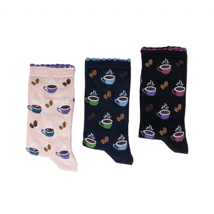 جوراب ساق بلند طرحدار زنانه wo4067