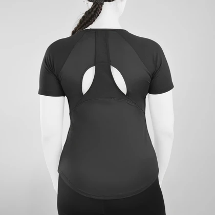 تیشرت ورزشی زنانه جیم شارک مدل RUN-Dri Fit-3E807 مشکی