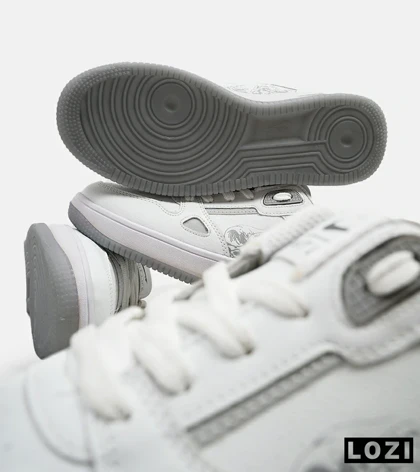 کفش کتانی مردانه طوسی NIKE AirForce Draw