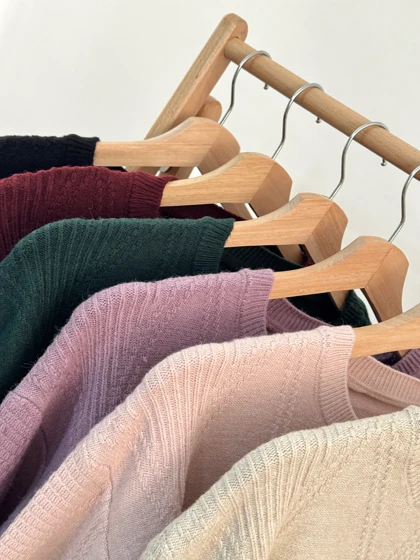 بافت آستین پفی گل سفید