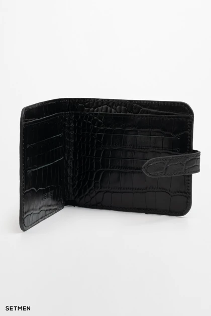 کیف پول چرم پوست ماری ست من