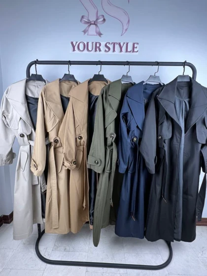 ترنچ کت بلند 7708