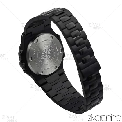 ساعت پتک فیلیپ ناتیلوس مردانه مشکی صفحه مهندسی 106059