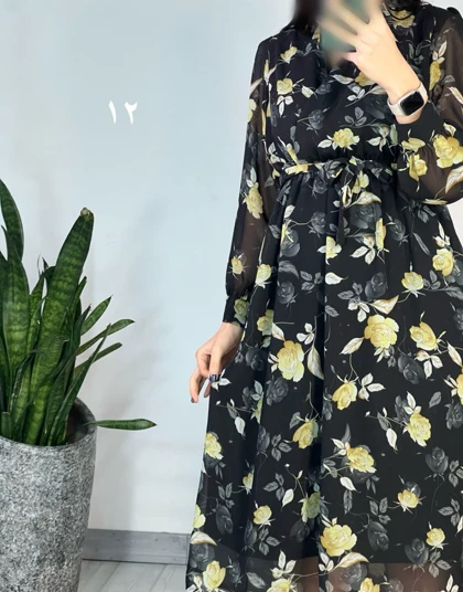 پیراهن حریر میدی41