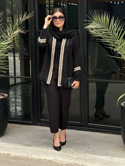 کت بامبو خرجکار کنفی ریشه دوزی