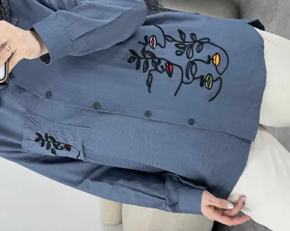 شومیز طرح چهره(41)کد3473