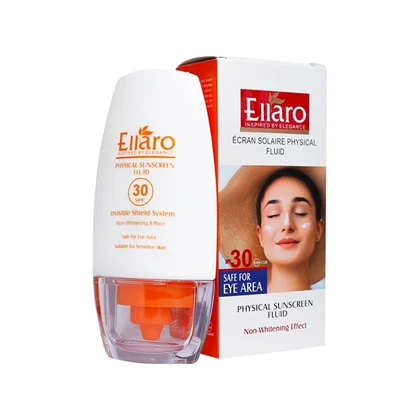 فلوئید ضد آفتاب فیزیکال SPF 30 الارو مدل Ellaro Physical Sunscreen Fluid SPF 30