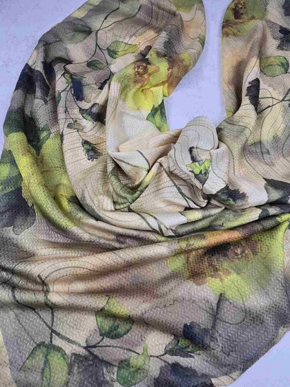 روسری نخی طرح برگ کد 280