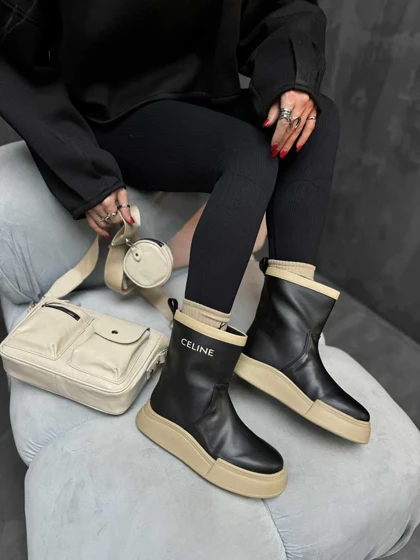 نیم بوت CELINE دو رنگ