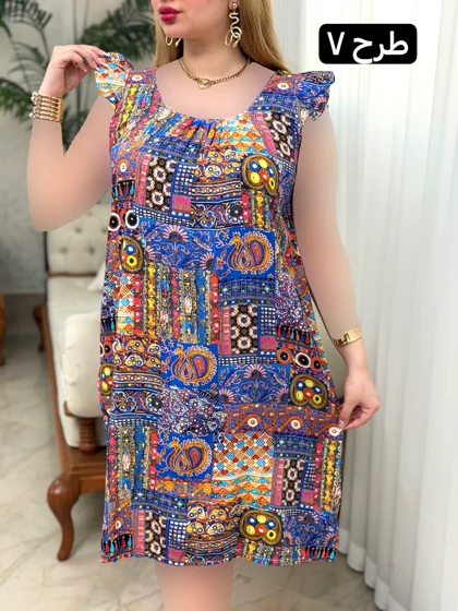 پیراهن نخی فرشته 3724