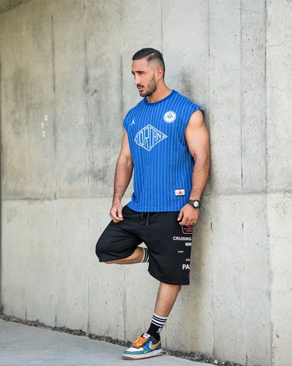 رکابی ورزشی وست JORDAN آبی R