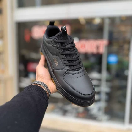 کتانی 361 مشکی کرم سایز بزرگ کد 6288